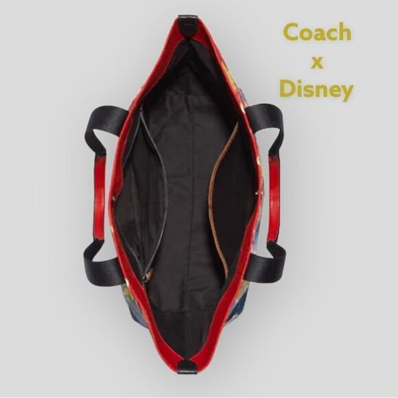NEW COACH DISNEY MICKEY MOUSE X KEITH HARING TOTE SHOULDER BAG - Picture 6 of 16